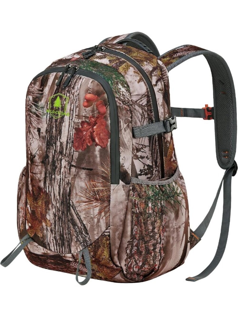 30L Camo Hunting Backpack, Lightweight Water-Resistant Day Pack for Kids
